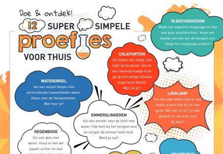 Twaalf eenvoudige proefjes voor thuis