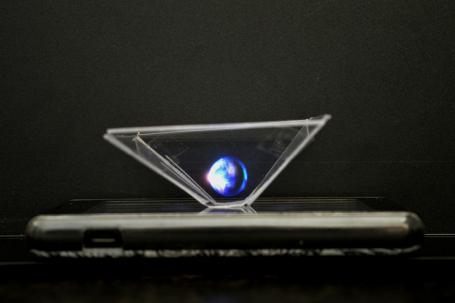 Mobiele hologramprojector